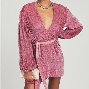 Retrofete Gabrielle Rose sequin dress in pink